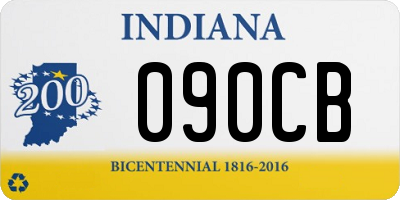 IN license plate 090CB