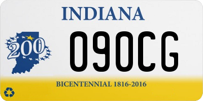 IN license plate 090CG