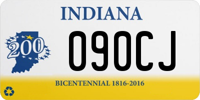 IN license plate 090CJ