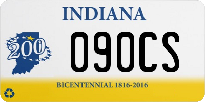 IN license plate 090CS