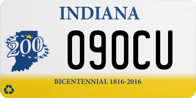 IN license plate 090CU