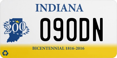 IN license plate 090DN