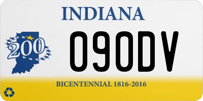 IN license plate 090DV