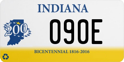 IN license plate 090E