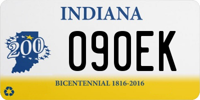 IN license plate 090EK