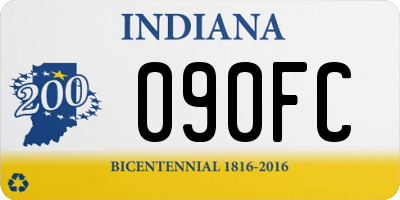 IN license plate 090FC