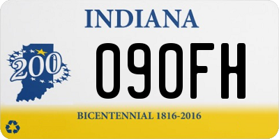 IN license plate 090FH