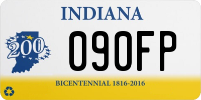 IN license plate 090FP