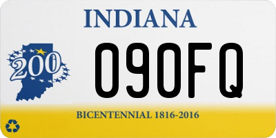 IN license plate 090FQ