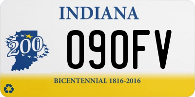 IN license plate 090FV