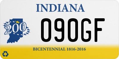IN license plate 090GF