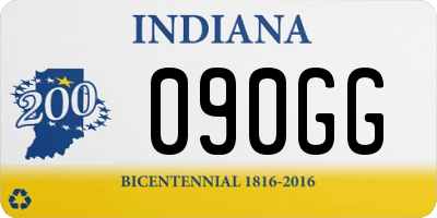 IN license plate 090GG