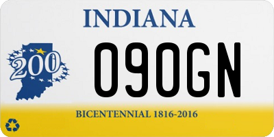 IN license plate 090GN