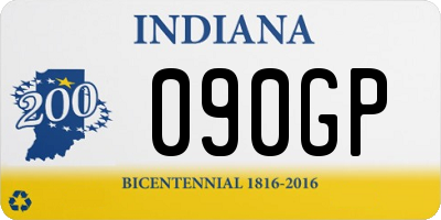 IN license plate 090GP