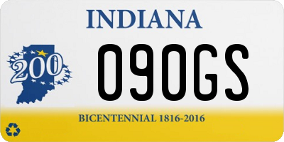 IN license plate 090GS