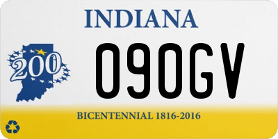 IN license plate 090GV