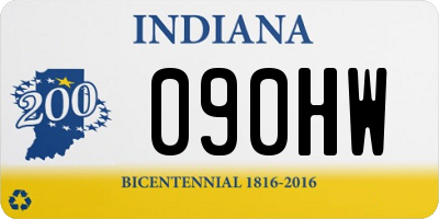IN license plate 090HW
