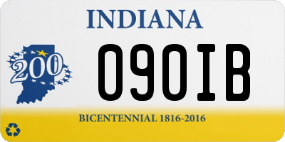 IN license plate 090IB