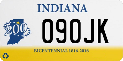 IN license plate 090JK