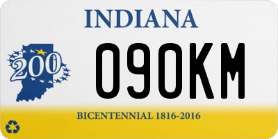 IN license plate 090KM