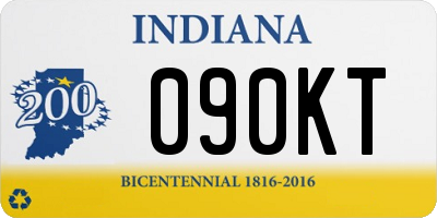 IN license plate 090KT