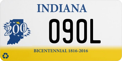 IN license plate 090L