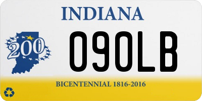 IN license plate 090LB