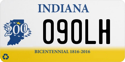 IN license plate 090LH