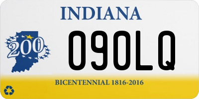 IN license plate 090LQ