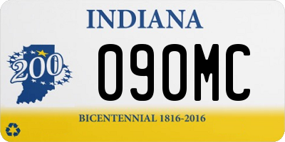 IN license plate 090MC
