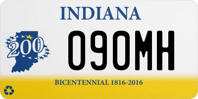 IN license plate 090MH