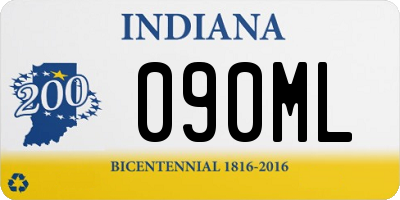 IN license plate 090ML