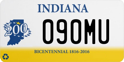 IN license plate 090MU