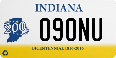 IN license plate 090NU