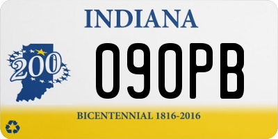 IN license plate 090PB