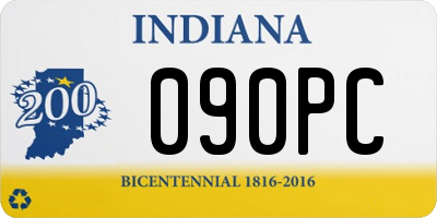 IN license plate 090PC