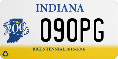 IN license plate 090PG