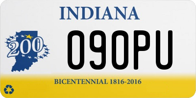 IN license plate 090PU