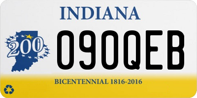 IN license plate 090QEB