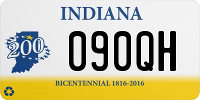 IN license plate 090QH