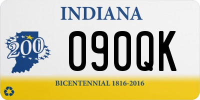 IN license plate 090QK