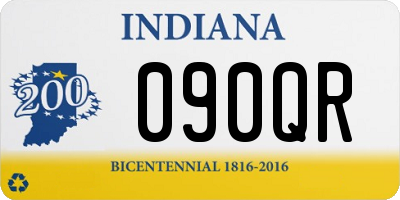 IN license plate 090QR