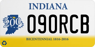 IN license plate 090RCB