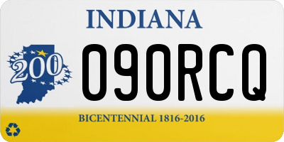 IN license plate 090RCQ
