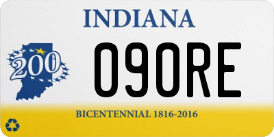 IN license plate 090RE