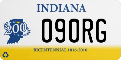 IN license plate 090RG