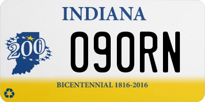 IN license plate 090RN