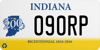 IN license plate 090RP