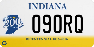 IN license plate 090RQ