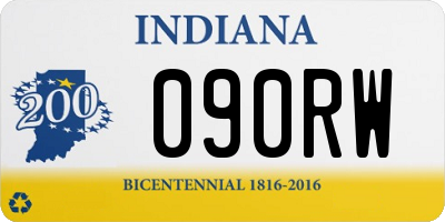 IN license plate 090RW